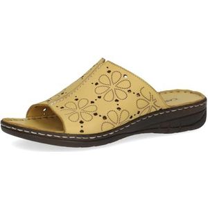 CAPRICE - Damessandalen - Geel - Leer - Ergonomisch Voetbed