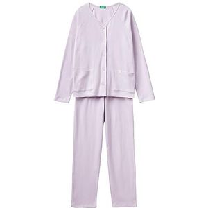 United Colors of Benetton Pig (jas+pant) 37V03P028 pyjamaset, lila 07M, XS dames, Lilla 07m, XS