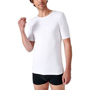 Damart - T-shirt met korte mouwen, klassiek mesh, thermolactyl, Wit, XS