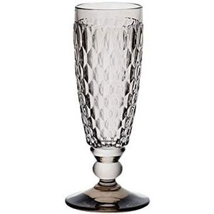 Villeroy en Boch Boston Coloured Champagneglas Smoke, 150 ml, kristalglas, grijs, 16,3 x 6 x 6 cm