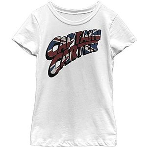 Marvel T-shirt voor meisjes, Was Wäre Wenn Carter Logo T-shirt, wit, XS, wit, XS