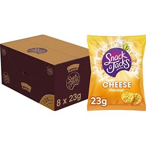 Snack A Jacks Rijstwafel Cheese, Doos 8 stuks x 23 g
