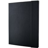 SIGEL CO141 Premium notitieboek, geruit, A4+, hardcover, zwart, magneetsluiting - conceptum