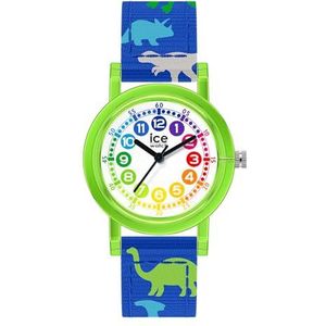 Ice-Watch - ICE learning Green dinosaur - Blauw jongenshorloge (gemengd) met siliconen band - 022693 (Small)