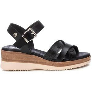 Xtivoor vrouwen. 14385104-NEGRO Sandalen 143851 zwart (37), 3 tot 5 cm, Gesp, Casual