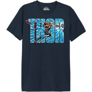 Marvel METLATMTS005 T-shirt, marineblauw, XXL, Marine, XXL