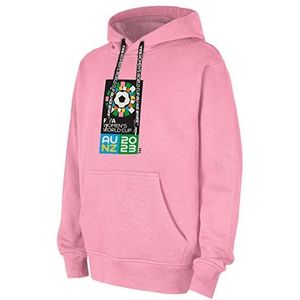 FIFA Officiële 2023 dameshoodie voor evenementen, roze, XL, uniseks, volwassenen, Roze, XL