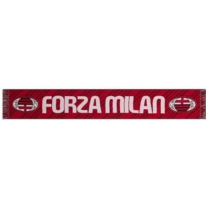 AC Milan Officiële sjaal, grafisch 2300249, jacquard, gebreid jacquard, acryl, rood, zwart, eenheidsmaat