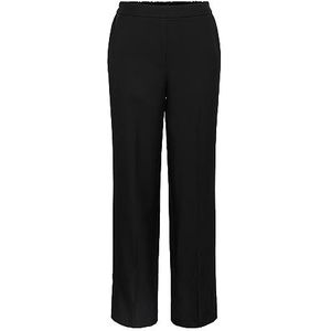 PIECES Pcneva Hw Wide Pants Noos kostuumbroek voor dames, zwart, 30 NL/XL