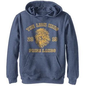 Kids' Disney Lion King Pride Lands Simba Youth Pullover Hoodie, Navy Blue Heather, X-Large, Heather Navy, XL
