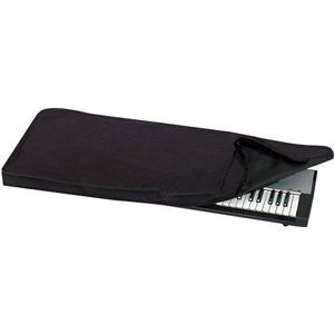 GEWA Keyboard Cover Economy, toetsenbordhoes (hoogwaardige stofbescherming voor toetsenborden, praktische bandrand, gemaakt van robuust nylon, afmetingen: 98 x 43 x 6 cm), Zwart