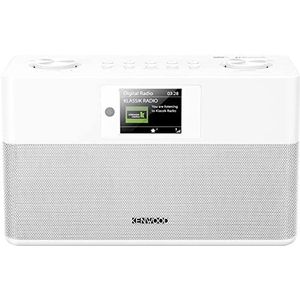 KENWOOD CR-ST80DAB Bluetooth-luidspreker met stereoradio met DAB+, groot display, dimbaar, met menunavigatie, alarm en timer