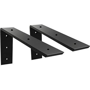 Aanrecht Ondersteuning Beugel 2 Pack Heavy Duty Aanrecht Verborgen Beugel 12 ""x 6"" x 2 1/2"" L Beugel Metalen Corbels voor Kwarts/Graniet/Hout/Beton/Laminaat Werkbladen
