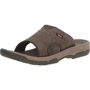 Teva Langdon Slide Sandaal voor heren, Walnoot, 48.5 EU