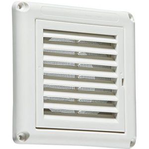 Knightsbridge 100mm/4 afzuigkap Fan Grille met vliegscherm-wit, EX009W