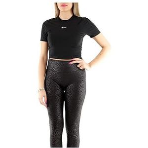 Nike FB2873-010 W NSW Tee ESSNTL Slim CRP LBR T-shirt dames zwart maat XL, Zwart, XL