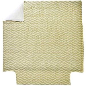 Blanc des Vosges Decor lindenpatroon, 240 x 220 cm, Jacquard-satijn, 100% katoen