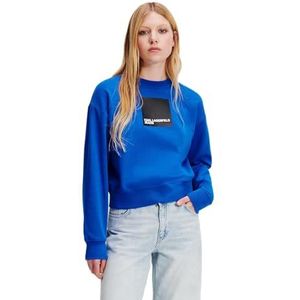 KARL LAGERFELD JEANS Klj Regular Logo Sweat Sweater Dames, KLJ BLUE,L