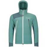 Ortovox - Pala Hooded Jacket - Softshelljack - Turkoois - DWR-geïmpregneerd - Capuchon, Stretch