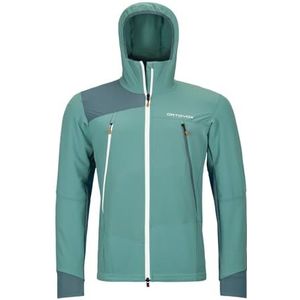 Ortovox - Pala Hooded Jacket - Softshelljack - Turkoois - DWR-geïmpregneerd - Capuchon, Stretch