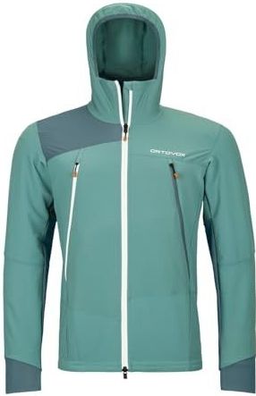 Ortovox - Pala Hooded Jacket - Softshelljack - Turkoois - DWR-geïmpregneerd - Capuchon, Stretch