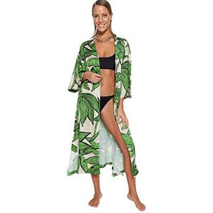 Trendyol Dames kleur kimono & caftan-multi regelmatig, 36, Zeer kleurrijk, 36