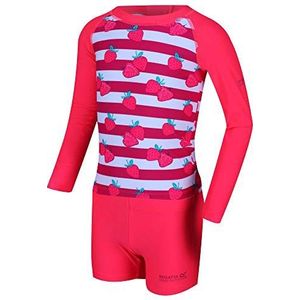 Valo Rash Suit set met top en short met opdruk