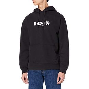 Levi's Heren T2 Relaxed Graphic Pullover, Mv logo Po Caviar, S