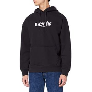 Levi's Heren T2 Relaxed Graphic Pullover, Mv logo Po Caviar, S