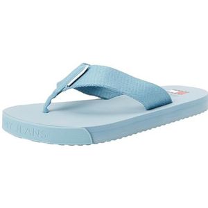 Tommy Jeans Heren TJM Elevated FLIP Flop, wolkenkrabber blauw, 11 UK, Wolkenkrabber Blauw, 46 EU