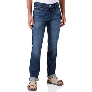 7 For All Mankind Slimmy Jeans, Dark Blue, Regular Mannen, Donkerblauw, Eén maat