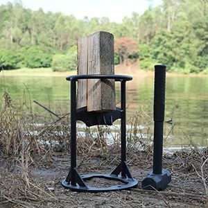 BiggerFire Handmatige Log Splitter Brandhout Aanmaakhout Splitter met 4 lb Hamer Tuin Tool Kit PC-MH