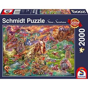 Schmidt Spiele 58971 Schat van de draken, puzzel van 2000 stukjes