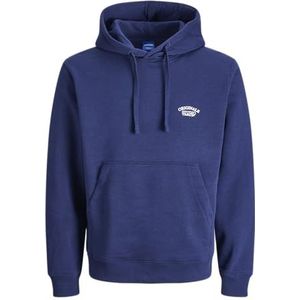 JACK & JONES Jorgreene Branding Sweat Hood Ch, Ocean Cavern, M