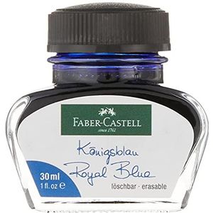 Faber-Castell 149839 - Inktglas koningsblauw, uitwisbaar, 30 ml