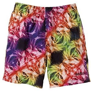 BECO Beermann Beco Shorts Magical Mystery Trip Zwemshort voor jongens, zwart/bont, 152