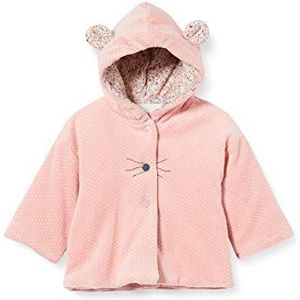 Sterntaler Baby - Meisjesjas met capuchon Nicki Mabel Cotton Lichtgewicht Jacket, roze, 68 cm