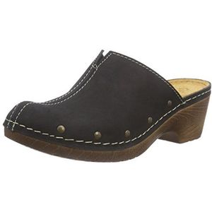 Jana 27302 clogs voor dames, zwart 001, 42 EU Breed