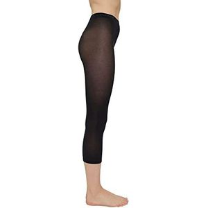 ESPRIT Dames Legging Cotton Capri W LE Ondoorzichtig Dun eenkleurig 1 Paar, Zwart (Black 3000), 42-44