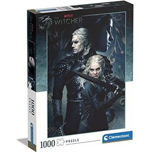 Clementoni - Puzzel 1000 Stukjes High Quality Collection The Witcher, Puzzel Voor Volwassenen en Kinderen, 10-99 jaar, 39702