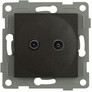 S-EMPOT.Grafiet TV/FM-sat. FINAL: Moderne connectiviteit in een elegant design. Geniet van je programma's en signalen in hoge kwaliteit, allemaal in een verfijnde afwerking.