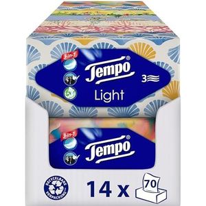 Tempo tissues - Light - Voordeelbox - 14 x 70 stuks = 980 zakdoekjes