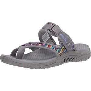 Skechers Women's Reggae-Mad Swag-Toe Thong Woven Sandal