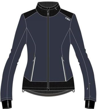 CMP - Softshelljas voor dames, met vaste capuchon, antraciet, maat 40