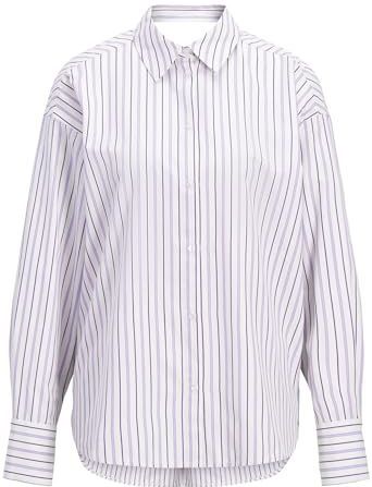 Jxzola Ls WVN Open Back Shirt, Petunia, M