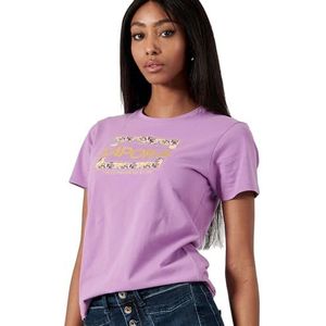 Kaporal, T-shirt, model Fanny, dames, lavendel, S; getailleerde pasvorm, korte mouwen, ronde hals, Lavendel, S