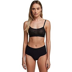 KARL LAGERFELD Dames High-Rise Briefs, Zwart, M