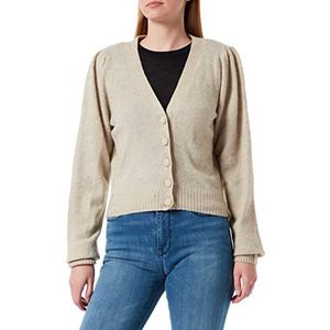 Minus Dames Ayo Knit Cardigan Sweater, Feather Grey Melange, M