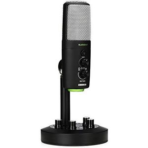 Mackie EM-CHROMIUM Premium USB Condensator Microfoon geschikt voor thuisstudio's, singer/songwriters, makers van inhoud en live streaming