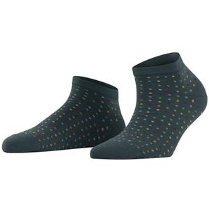 FALKE Dames Korte sokken Multispot W SN Katoen Kort gedessineerd 1 Paar, Groen (Mulberry 7448), 35-38